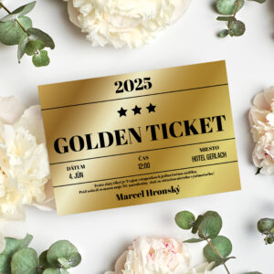 pozvanka na oslavu zlaty tiket