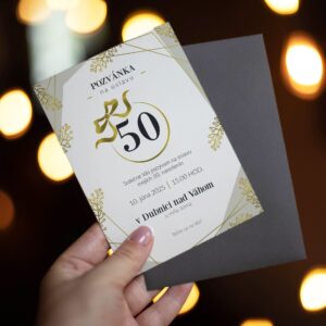 Elegantna pozvanka na jubileum 50