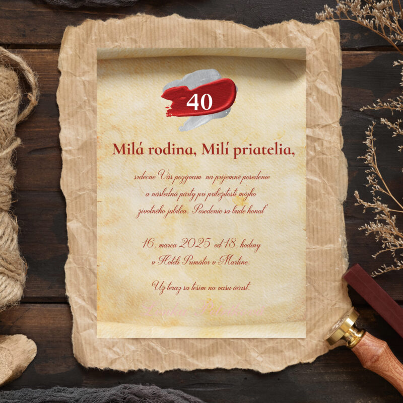 Pozvanka na jubileum 2022 3a 40