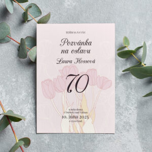 Pozvanka na oslavu slabo ruzova s vlcim makom 70
