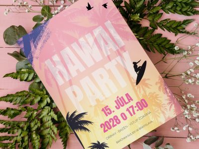 Pozvánka na Hawai party
