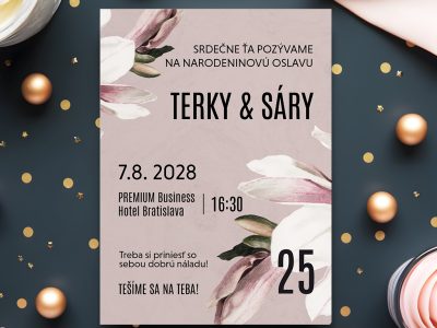 Pozvánka na dvojitú oslavu narodenín