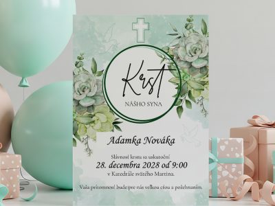 Pozvánka na oslavu 19 Pozvánka na krst 6