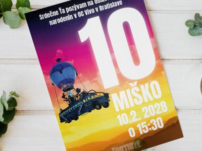 Pozvánka na narodeniny Fortnite
