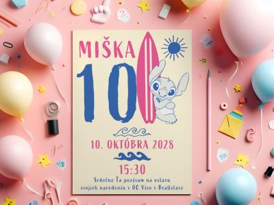 Pozvánka na narodeniny Stitch