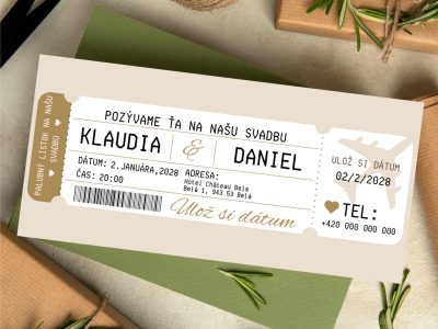 Pozvánka na narodeniny Vstupenka