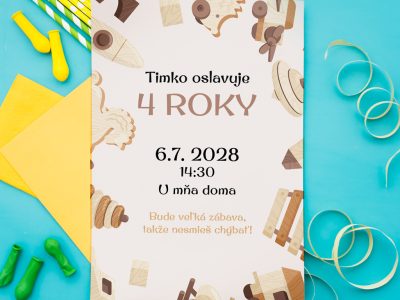 Pozvánka na narodeniny pre chlapcov