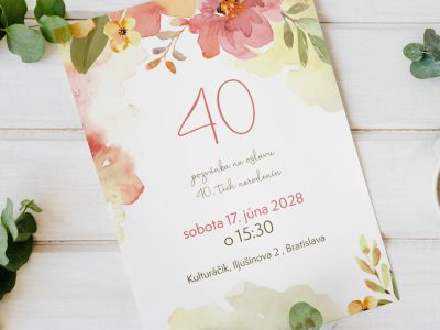 Pozvánka na okrúhliny a iné jubileá