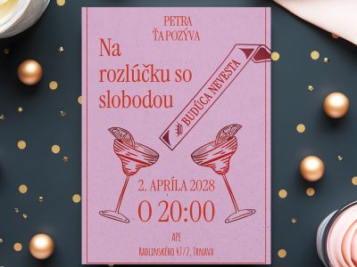 Pozvánka na rozlúčku so slobodou