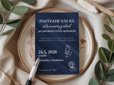Pozvánka na slávnostný obed či večeru