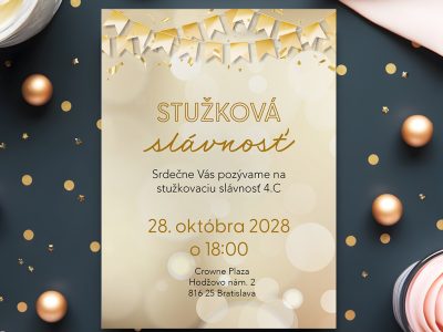 Pozvánka na stužkovú slávnosť