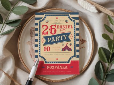 Retro pozvánka na narodeniny