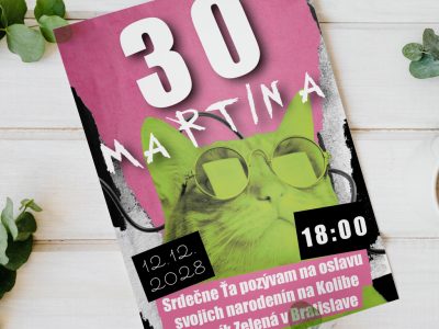 Vtipná pozvánka na narodeniny