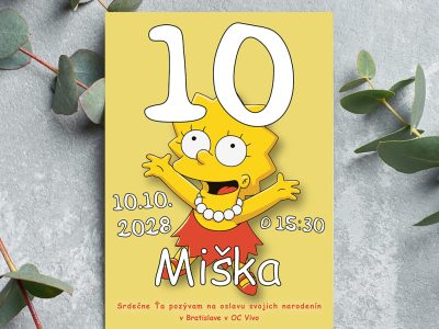 Pozvánka na narodeniny Simpsonovci