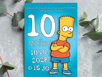 Pozvánka na narodeniny Simpsonovci