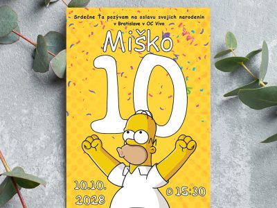 Pozvánka na narodeniny Simpsonovci